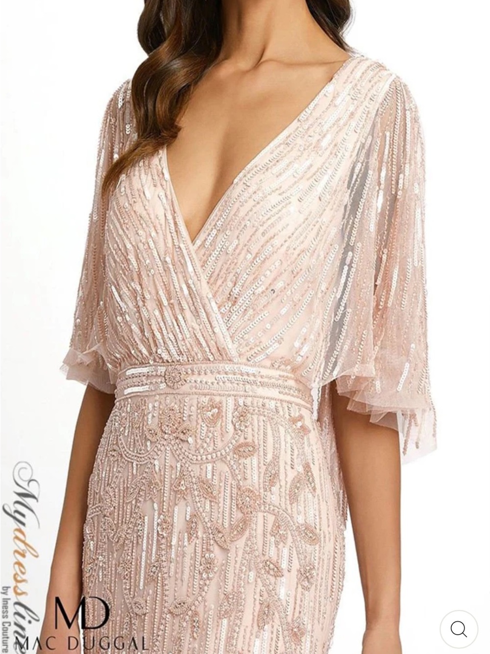 Mac Duggal stunning crystal & Beaded Evening Gown - Picture 4 of 9